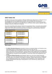 SWOT-Analyse (pdf) - GPM InfoCenter