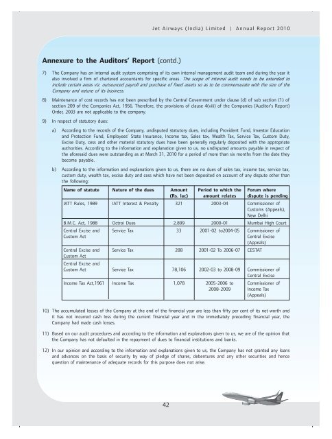 Annual Report cb smile - Jet Airways