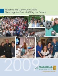 Honoring the Past. Building the Future. - Marshall Medical Center
