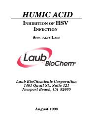 HUMIC ACID - Laub BioChem