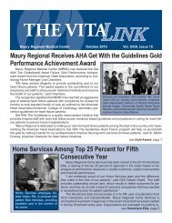 LINK LINK THE VITA - Maury Regional Healthcare System