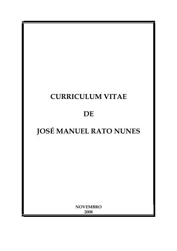 CURRICULUM VITAE DE JOSÃ MANUEL RATO NUNES - UIQA
