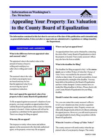 Appealing Your Property Tax Valuation - San Juan County