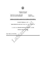Tribunale di Taranto CORTE D'ASSISE DOTT.SSA Cesarina ...