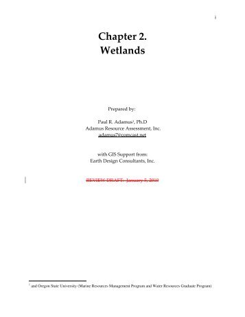 Chapter 2. Wetlands