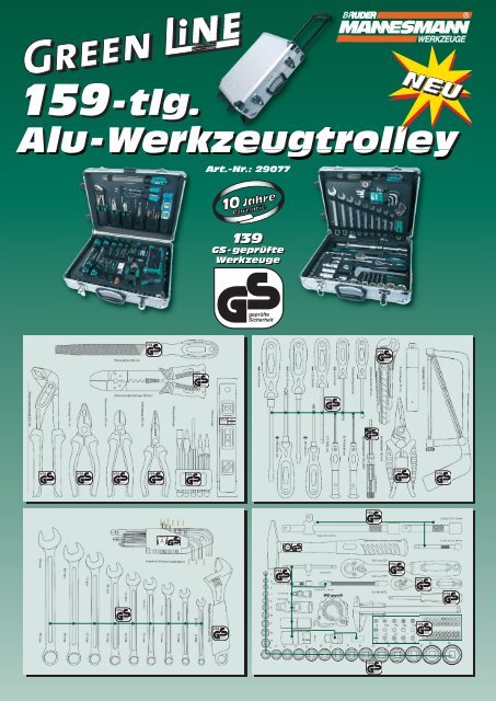 159-tlg. Alu-Werkzeugtrolley 159-tlg. Alu ... - br-mannesmann.de
