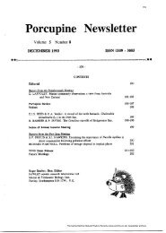 Porcupine Newsletter Volume 5, Number 8, December 1993.