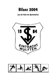 TSV-Jahresbericht 2003 - TSV Eintracht Wulften