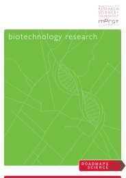 Biotechnology Research Roadmap - Science and Innovation