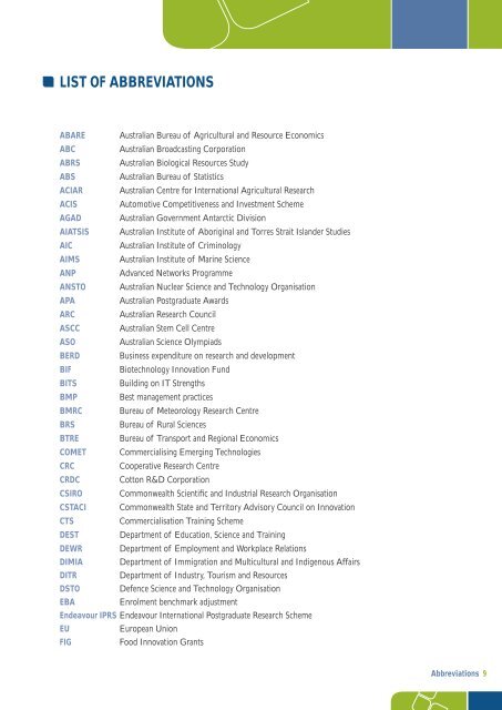 The Australian Government's Innovation Report