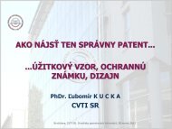 Ako nájsť ten správny patent, úžitkový vzor, ochrannú známku, dizajn