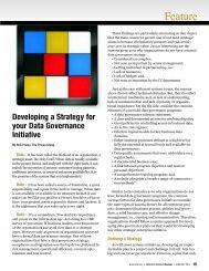 Developing a Strategy for Your Data Governance Initiative