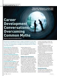 Career Development Conversations: Overcoming Common Myths