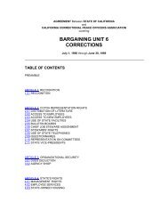 BARGAINING UNIT 6 CORRECTIONS - California Correctional ...