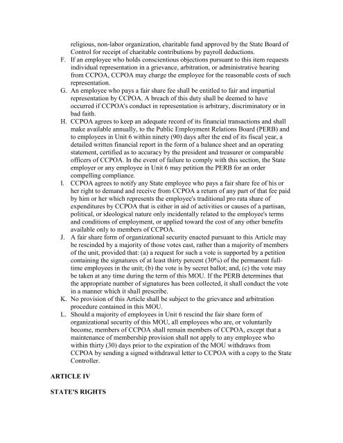 BARGAINING UNIT 6 CORRECTIONS - California Correctional ...