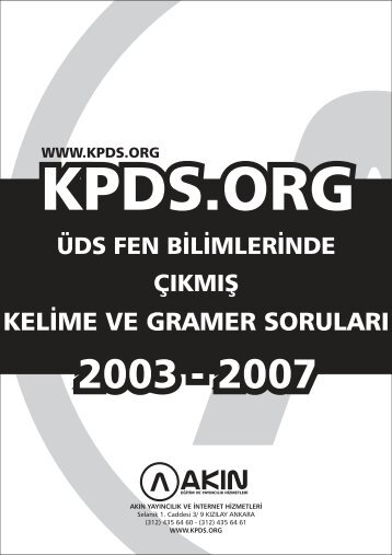 keli̇me ve gramer sorulari - KPDS.org