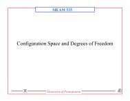 Configuration Space and Degrees of Freedom - University of ...