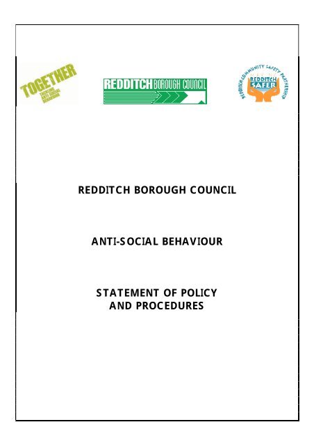 ASB Policy and Procedure - Redditch Borough Council