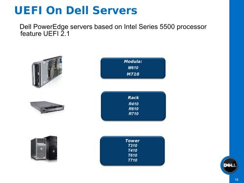 Using Unified Extensible Firmware Interface (UEFI) as the ... - Intel