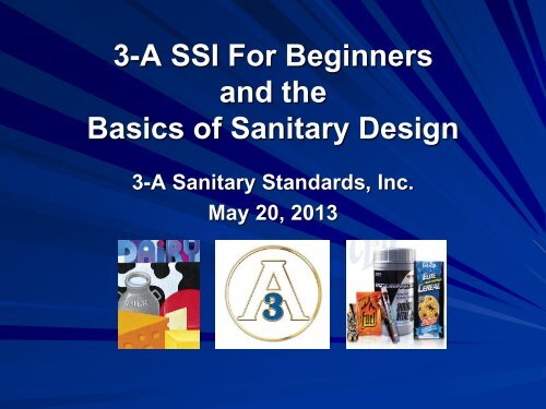 Basics of Sanitary Design (PDF) - 3-A Sanitary Standards
