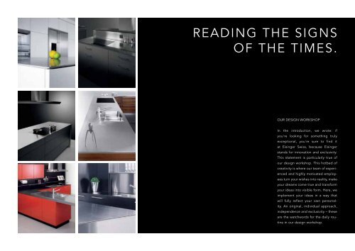 THE ART OF KITCHEN ENGINEERING - Eisinger Swiss