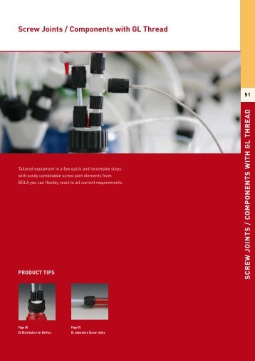 Screw Joints / Components with GL Thread - Labicom