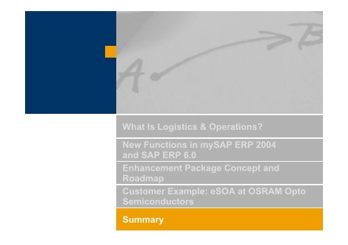 SAP ERP – Logistics & Operations Overview