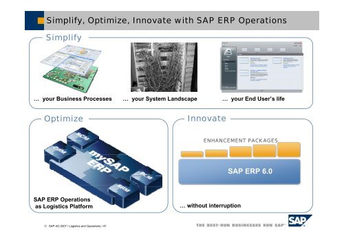 SAP ERP – Logistics & Operations Overview