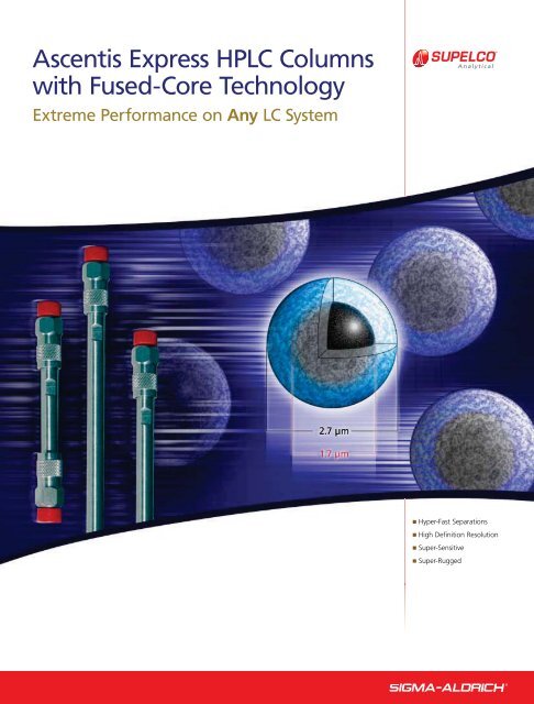 Ascentis Express HPLC Columns with Fused-Core Technology ...