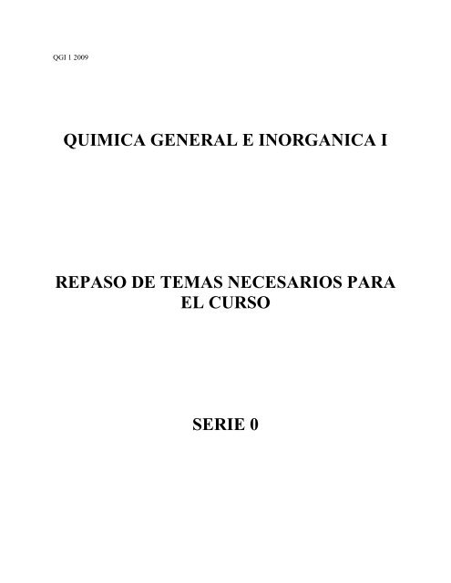 quimica general e inorganica i repaso de temas necesarios para el ...