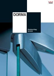 DORMA Glasbeschlag- technik