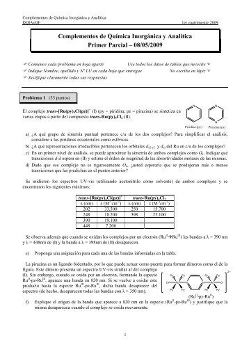 simetria y enlace en complejos - Departamento de QuÃ­mica ...