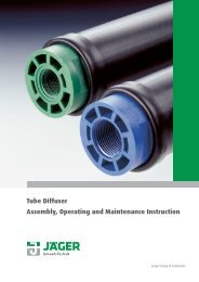 Tube Diffuser Assembly, Operating and Maintenance Instruction