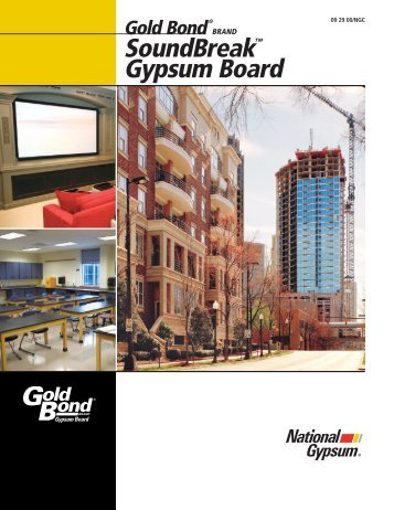 SoundBreakâ¢ Gypsum Board - Gypsum Today