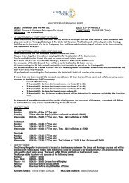 Didata 2013 Player Info Sheet - SuperSport