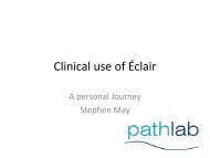 Clinical Use of Eclair - Sysmex New Zealand