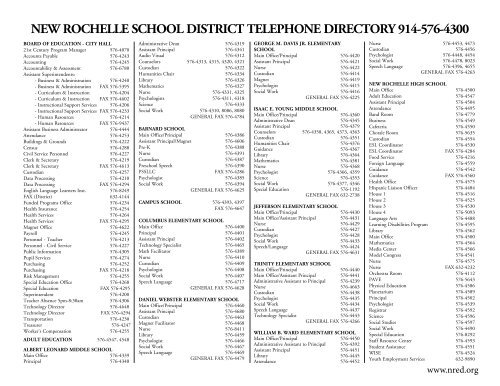 here - City School District of New Rochelle