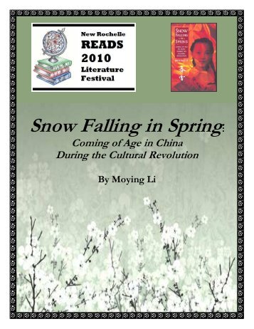 Snow Falling in Spring Discussion Questions - City School District of ...