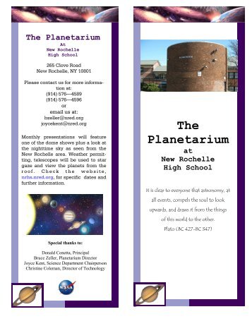 The Planetarium - New Rochelle High School