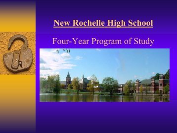 Introduction to New Rochelle High School Four-year Program of ...