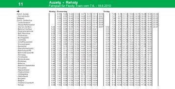 VBZ-Fahrplan Mo-Do + Fr - walaulta.ch