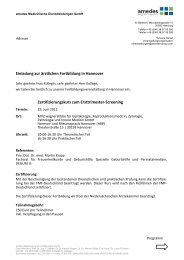 Einladung zur Ã¤rztlichen Fortbildung in ... - FMF-Deutschland