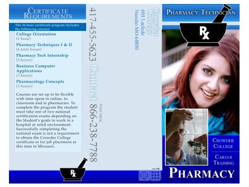 Pharmacy Tech Brochure - Crowder College