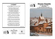 Elsass-Gazette - Elsass-Freunde Basel