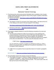 Wastewater Treatment Technology - Crowder College