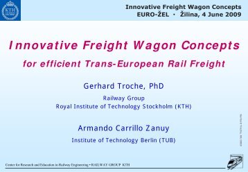 Innovative Freight Wagon Concepts EURO-Å½EL