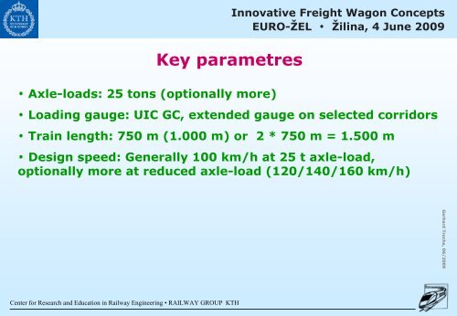 Innovative Freight Wagon Concepts EURO-Å½EL