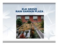 ELK GROVE RAIN GARDEN PLAZA - City of Elk Grove