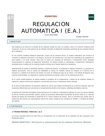 4Âº REGULACION AUTOMATICA I (E.A.) - Departamento de ...