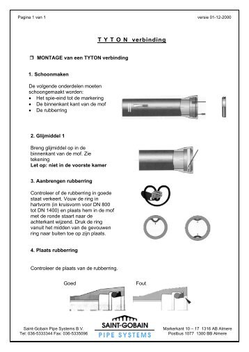 T Y T O N  verbinding - Saint Gobain Pipe Systems